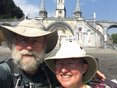 T4CG's tweet photo. Seasoned #StudentCross pilgrims @AlisonGelder and Ian Smith are walking 100k from London to Brighton in 24 hours to raise funds for @T4CG - you can support our work and sponsor them here https://t.co/zL9qpxRWcl https://t.co/btNUbINUGx