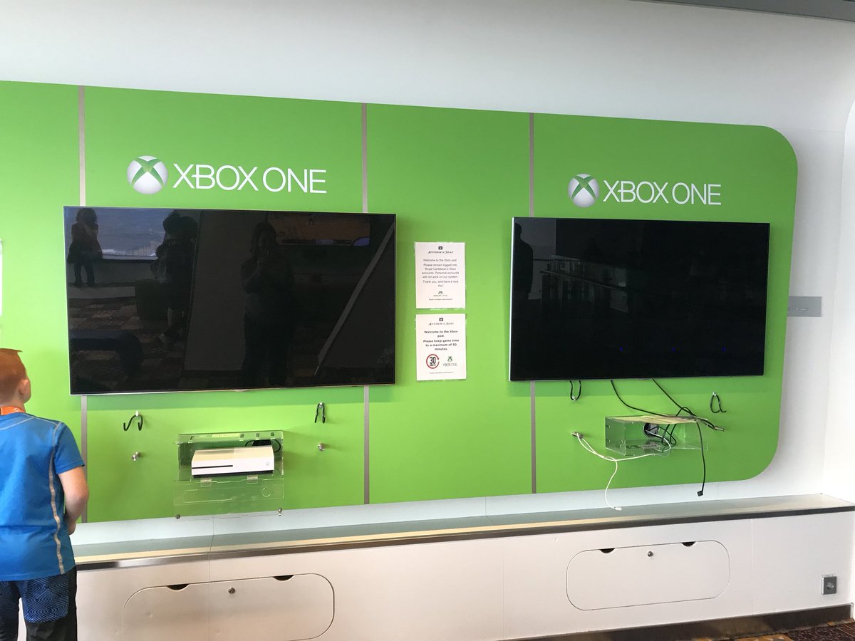 Two out of 5 Xbox stations are out of commission on <a href="/RoyalCaribbean/">Royal Caribbean</a>’s Anthem of the Seas. Pretty disappointing, especially on a ship with so many sea days.