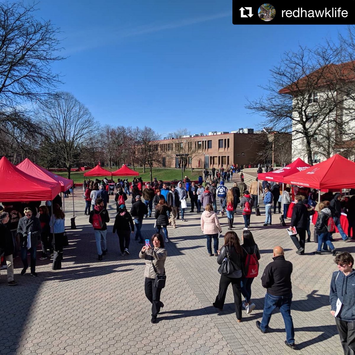 A beautiful day for the #Classof2022! #acceptedstudentday #redhawkready