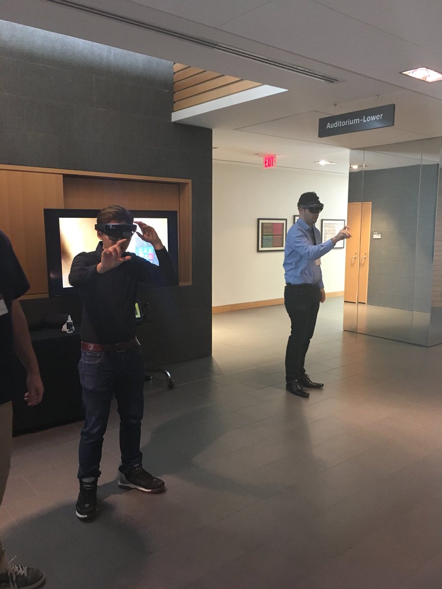 RealitiesinMedx's tweet photo. Time for a #demo break! Today we have exhibits from @Microsoft and @SheridanCMI #innovation #REALMx2018 #immersivereality @SickKidsNews @Sunnybrook @TranslationalRP @uoftmedicine @ChisilARVRMR @innov8doc @DrFadiTO https://t.co/lwczn8rbo9