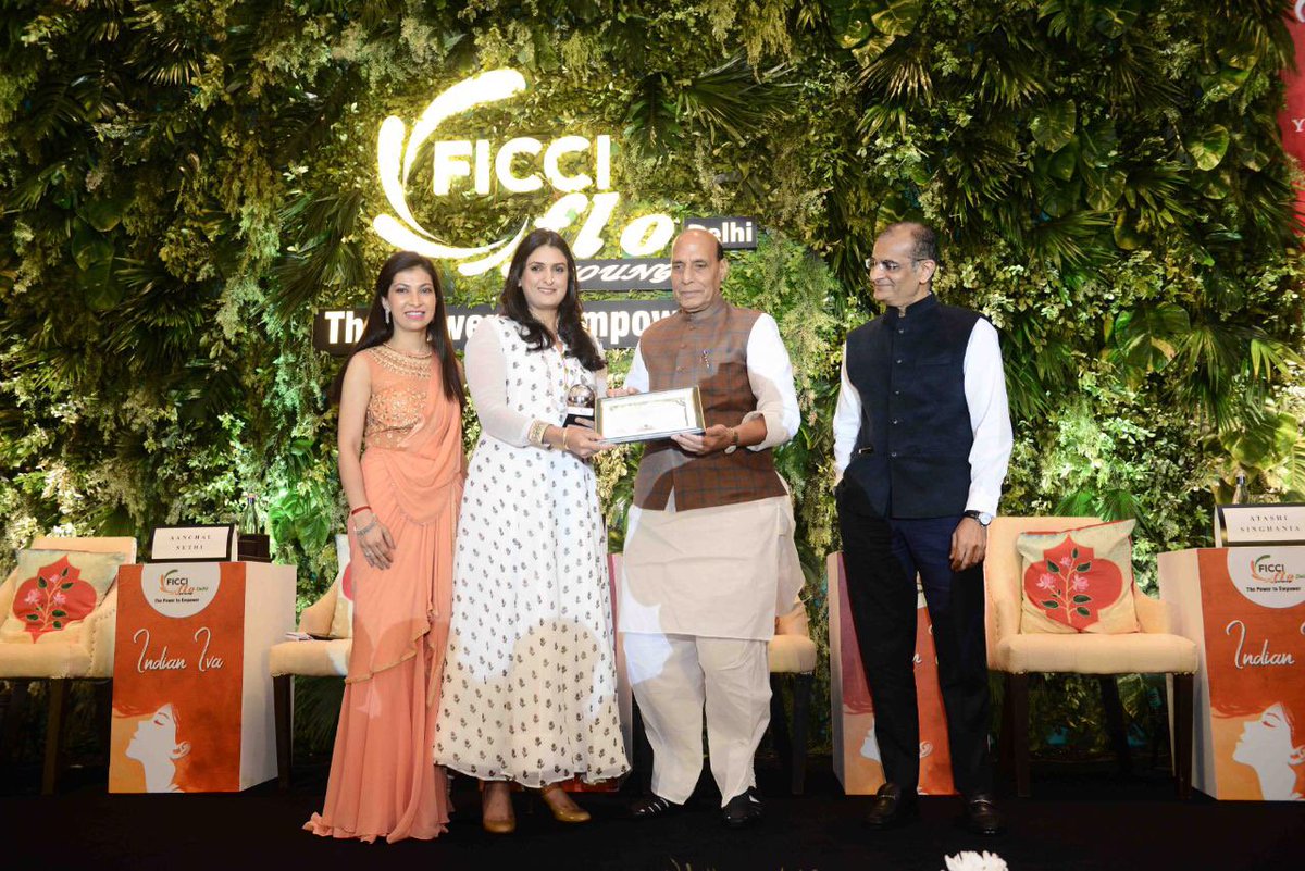 YFLO Young Woman Achiever  in the field of Sports went to the sharp shooter <a href="/shagun_chow/">SHAGUN CHOWDHARY</a> ! Breaking the ceiling in male dominated sports! <a href="/HMOIndia/">गृहमंत्री कार्यालय, HMO India</a> <a href="/ficci_india/">FICCI</a>