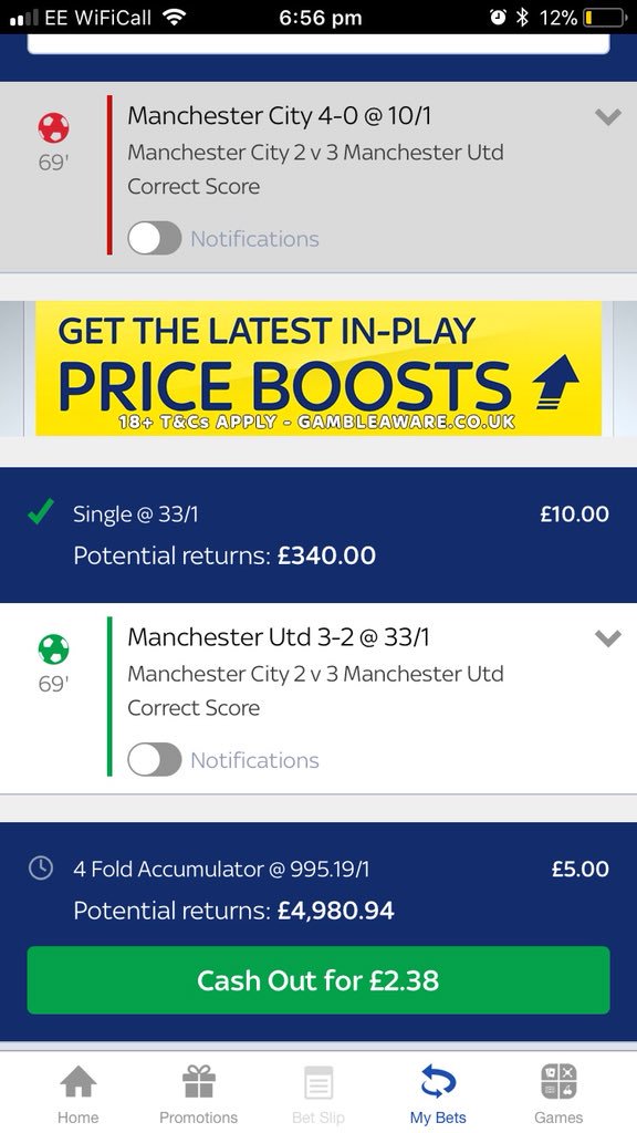 rob111111rob's tweet photo. So I put this on yesterday at the price of 33/1 and @SkyBet decide to change the odds to 7/1 after the game finished @ladbible https://t.co/fhUuvvP3GH