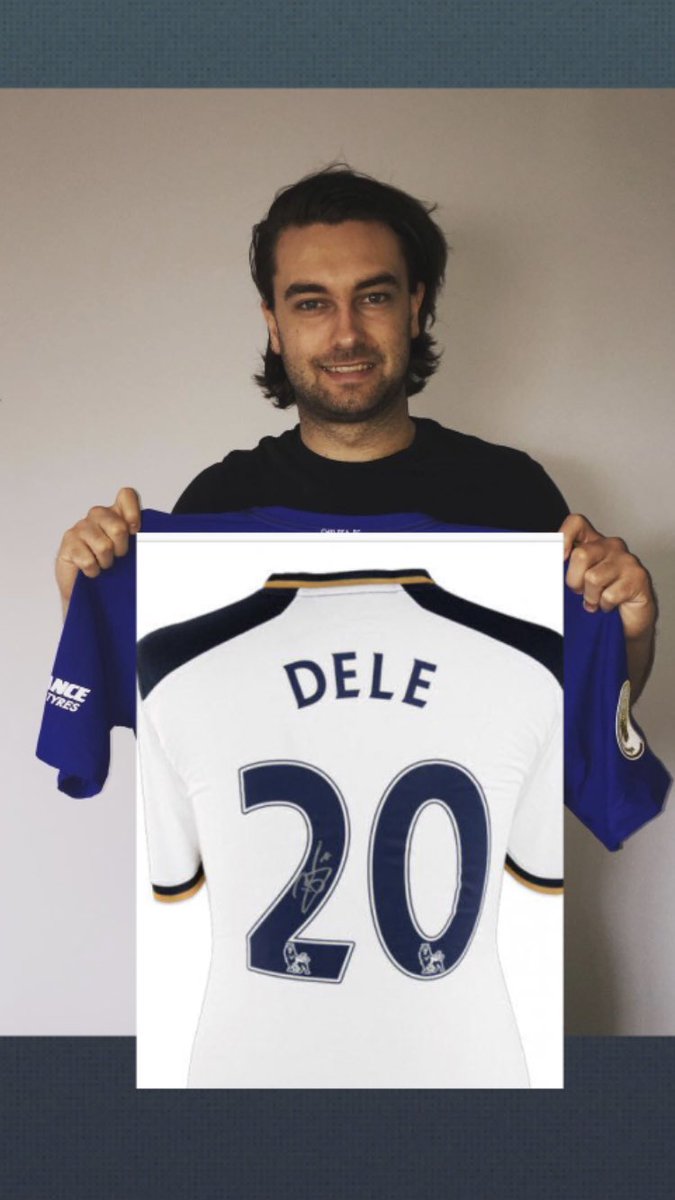 warrenpye01's tweet photo. @jackknight9 buzzing with his shirt from @dele_official, nice gesture from dele after getting knighter so angry last week. #Coys #WeGotAlli https://t.co/sB1FSmTF0q