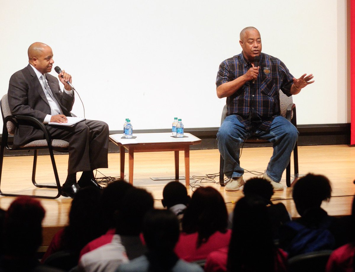 CAU's tweet photo. #CAU School of Business Lecture Series with graduate alumnus Maurice Slaughter, MBA. Slaughter is the first African American to own a @harleydavidson dealership. (Credit: Curtis McDowell) #HBCU #WeAreCAU #CAU_RYS18 https://t.co/rI4GnoBSSo