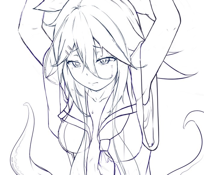 山風を描きたくなる衝動を抑えきれないんじゃー!
#艦これ 