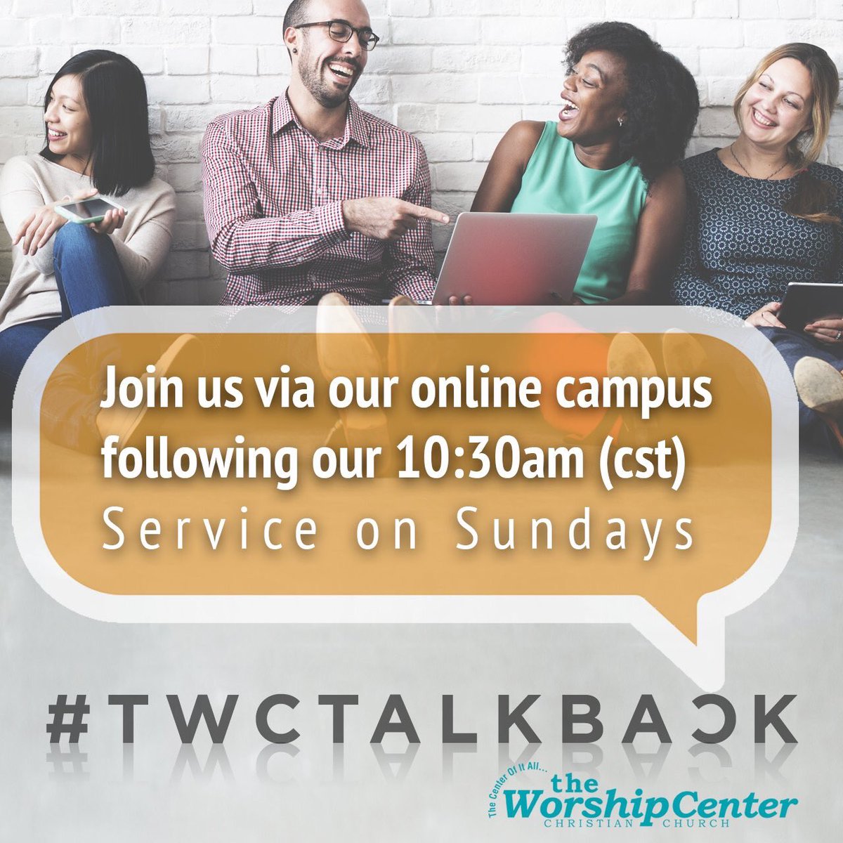 Van_Moody's tweet photo. Following today's 10:30amCST service join us via our online campus for #TWCTalkBack as we recap today's message. #TWCGrace https://t.co/jQIP0qS1qk