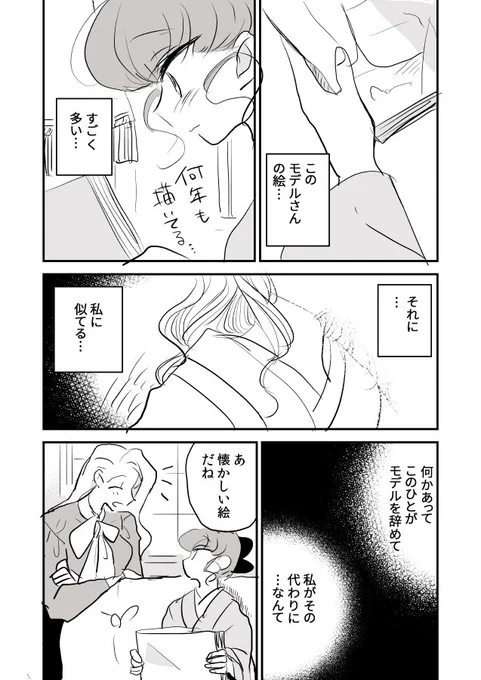 【創作百合】女流画家とモデルちゃん。昔のモデル 