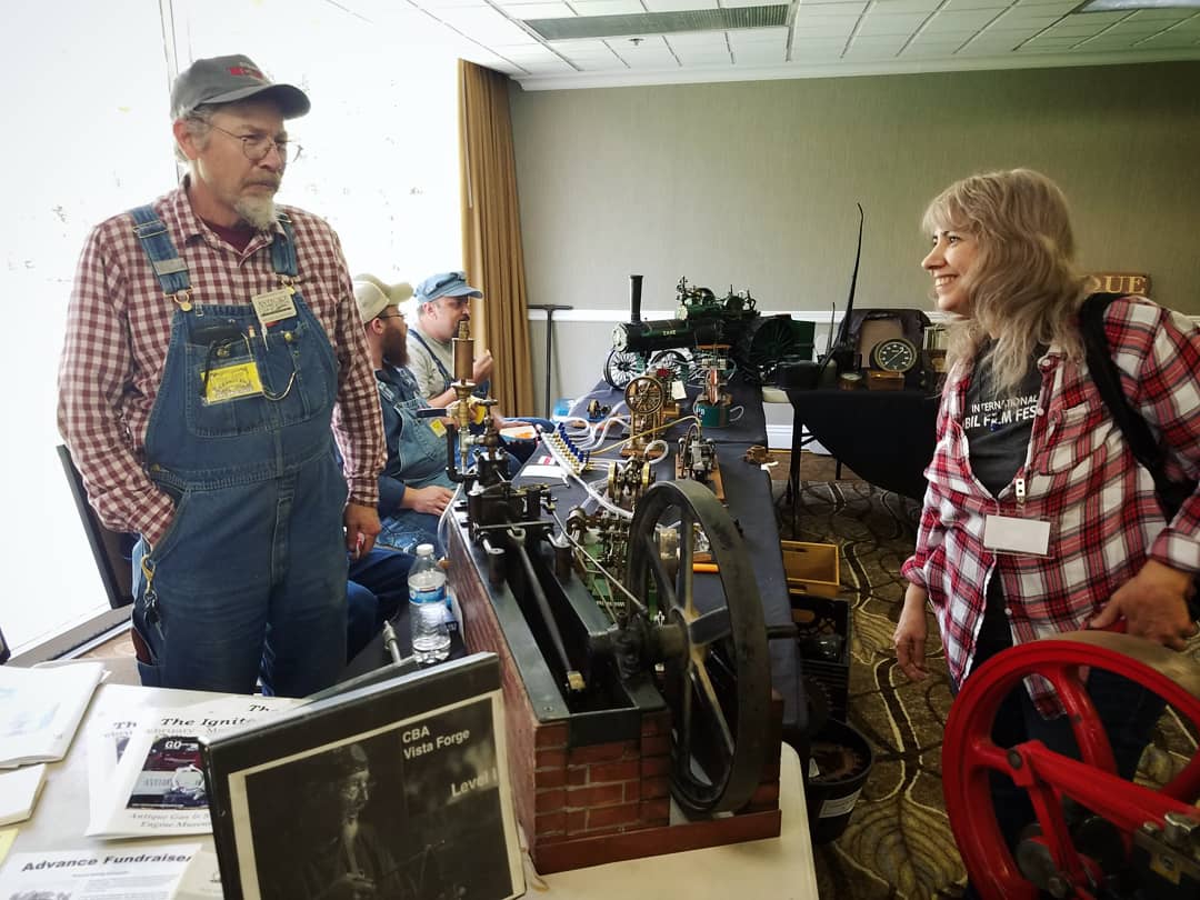 HallHdotcom's tweet photo. Antique Gas &amp; Steam Engine Museum, Inc. had some cool things on display at the #steampunk @GaslightConSD #GaslightGathering yesterday.

Make sure to go check them out today! ~Aaron

If you'd like to visit their museum, here's their website: https://t.co/azf2Nk1Vsa https://t.co/MrJMffUNvG