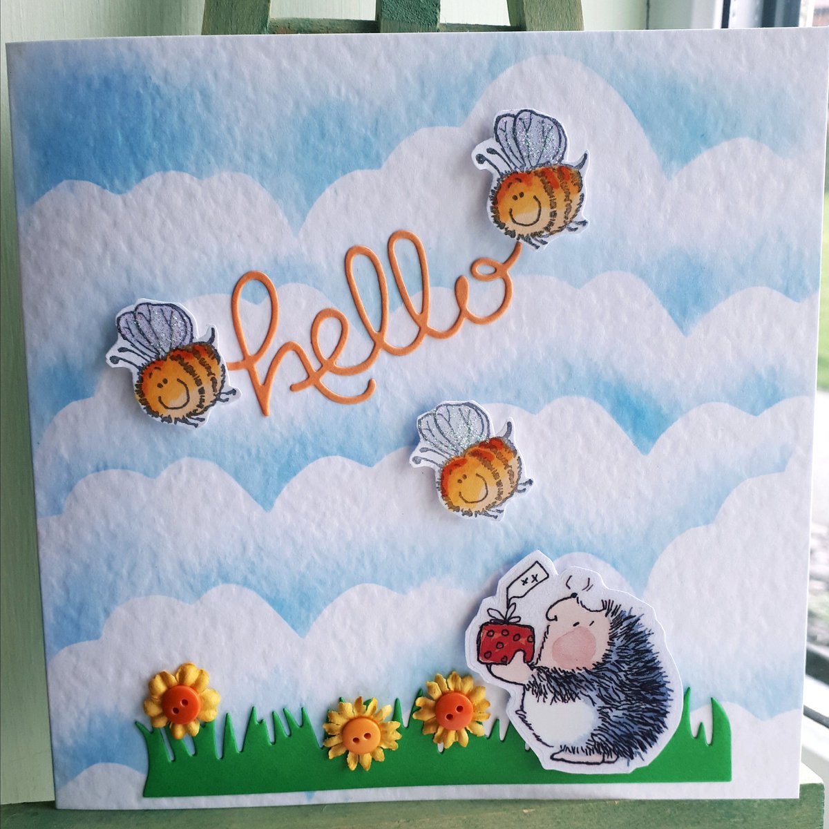 sallybaker1968's tweet photo. #Cardmaking with @pennyblackinc and wishing for sun and #blueskies #hedgehog #bumblebeestamp #weekendmakes
@trimcraft @PaperCrafterMag @craftsbeautiful @Justacard1 https://t.co/yUTMoqo0gc
