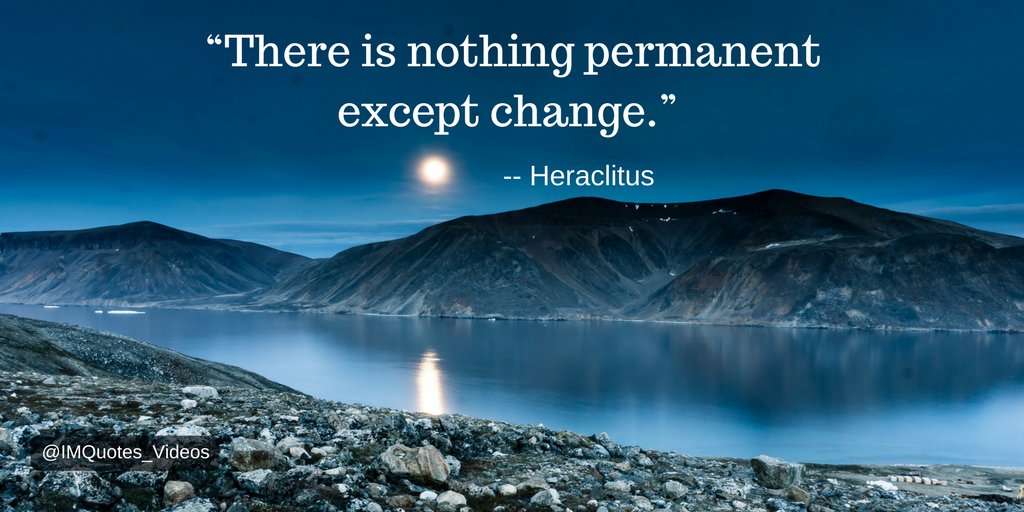 Change can be scary, embracing and accepting change in our lives can give us peace of mind.

#inspirationalquotes #motivation #quotes #change ##wordsofwisdom #Heraclitus