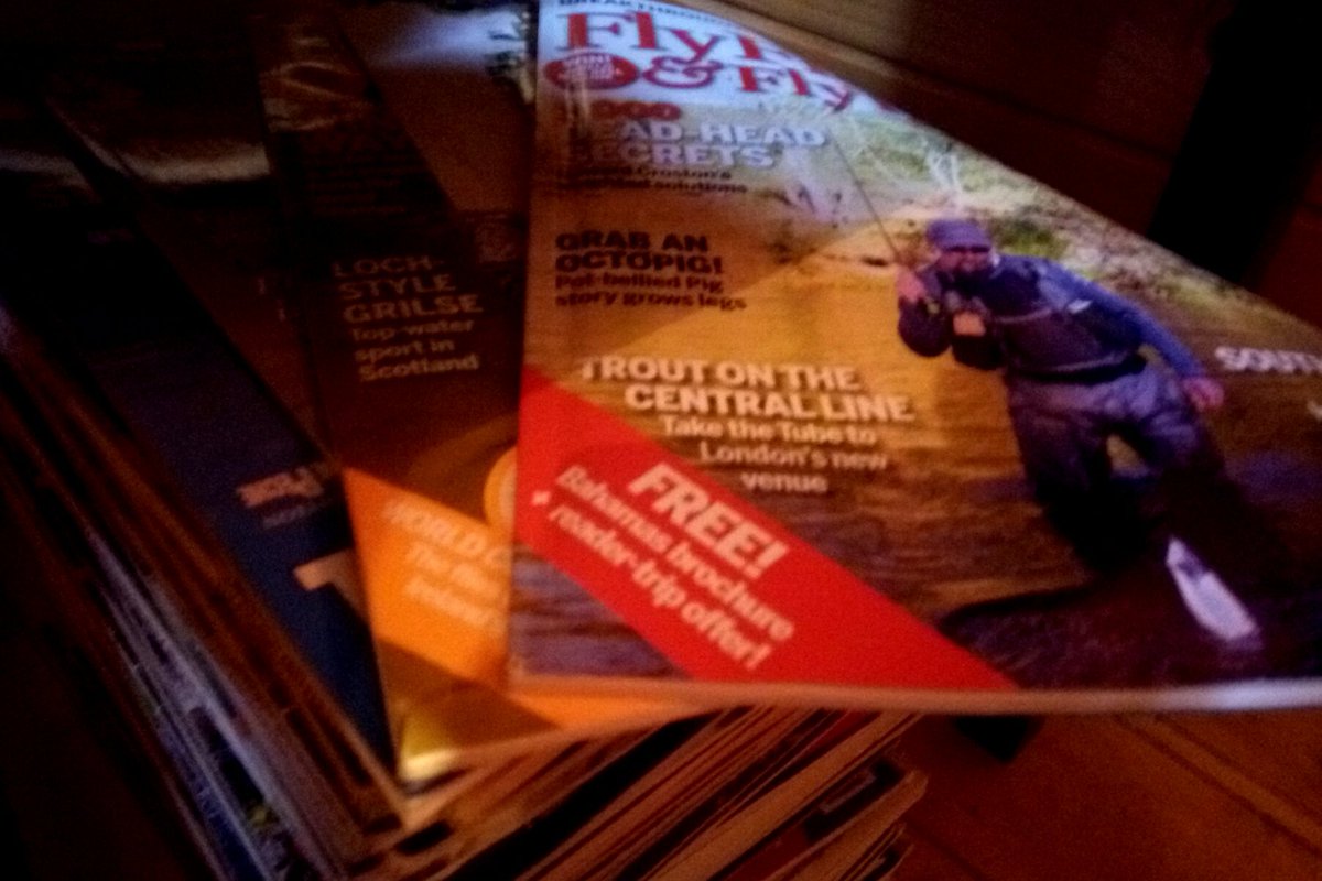 AssyntFly's tweet photo. Off house-sitting to Austria (yes, and #flyfishing) & at least this time our house-sitter via @Housesitting is an #angler himself. 😀 So I can still enjoy Assynt #wildbrown spring by proxy! And finally someone will appreciate that pile of #fishing magazines too! https://t.co/kyc4Yawuk6