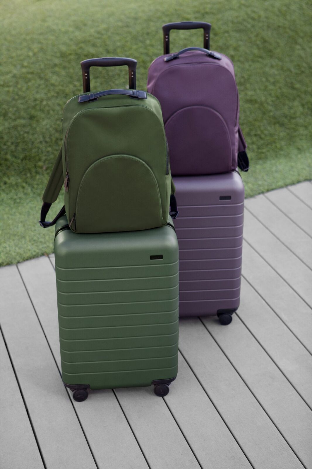 away luggage green