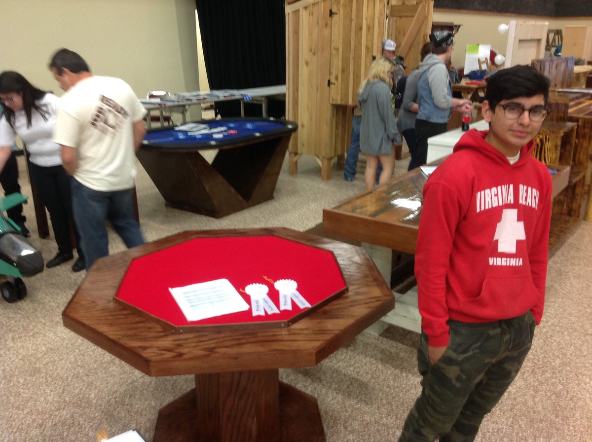 RhsConstTrades's tweet image. Congratulations to Pablo Alejandro and Reid Roznos. These Robinson Construction Trades students built a very nice game table qualifying them for the SkillsUSA State Leadership and Skills contest 2 consecutive years. @risdHS #makeworkcoolagain