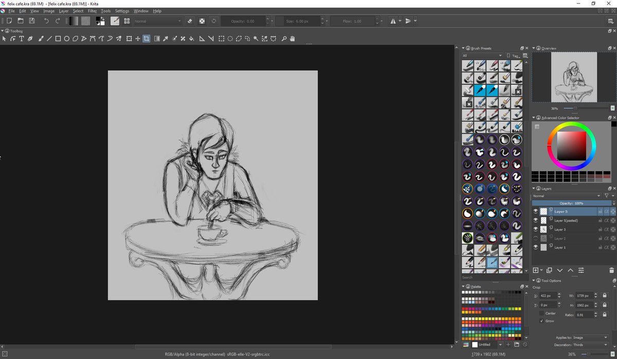 larik11's tweet image. new sketch in progress. felix drinking a coffe i just wanted to try out a more natural pose. #krita #MiraculousLadybug #felixagreste #wip #drawing