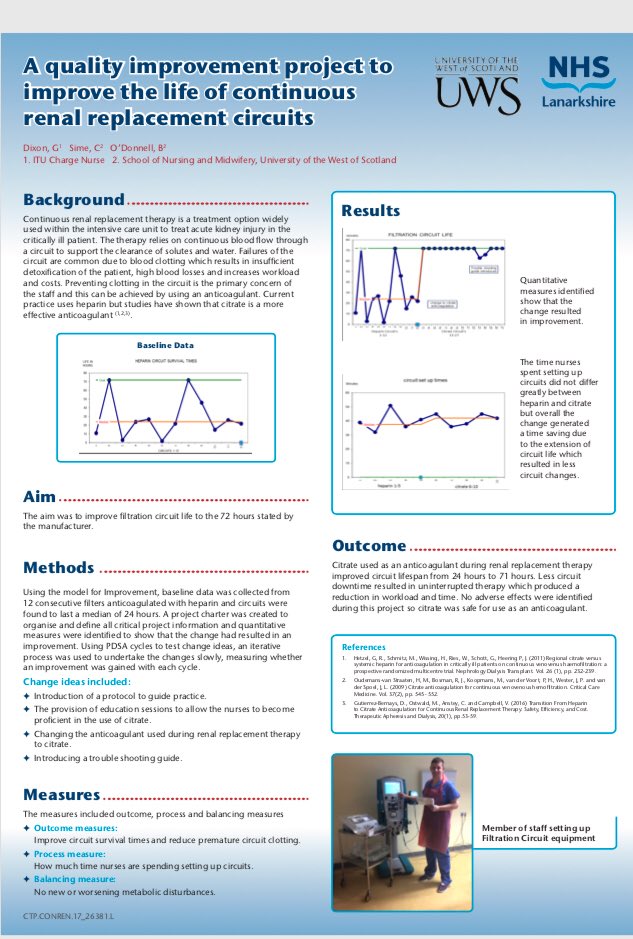 hm_icu's tweet photo. One of our nurses quality improvement project #citrate #rrt #qualityimprovent #patientcare #teamhm_icu #geraldine @NHSLanarkshire @wearehairmyres @hairmyresonion @UniWestScotland https://t.co/4Uu5V62eZz