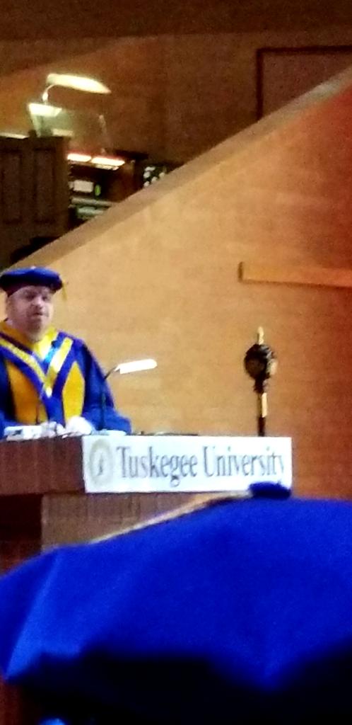 Cry2tal's tweet photo. Dr. Paul Devlin delivers the 101st Founder's Day Convocation address honoring and commemorating his mentor, literary giant and Tuskegee University alum Albert Murray.@TuskegeeUniv https://t.co/zhLFbGHewy