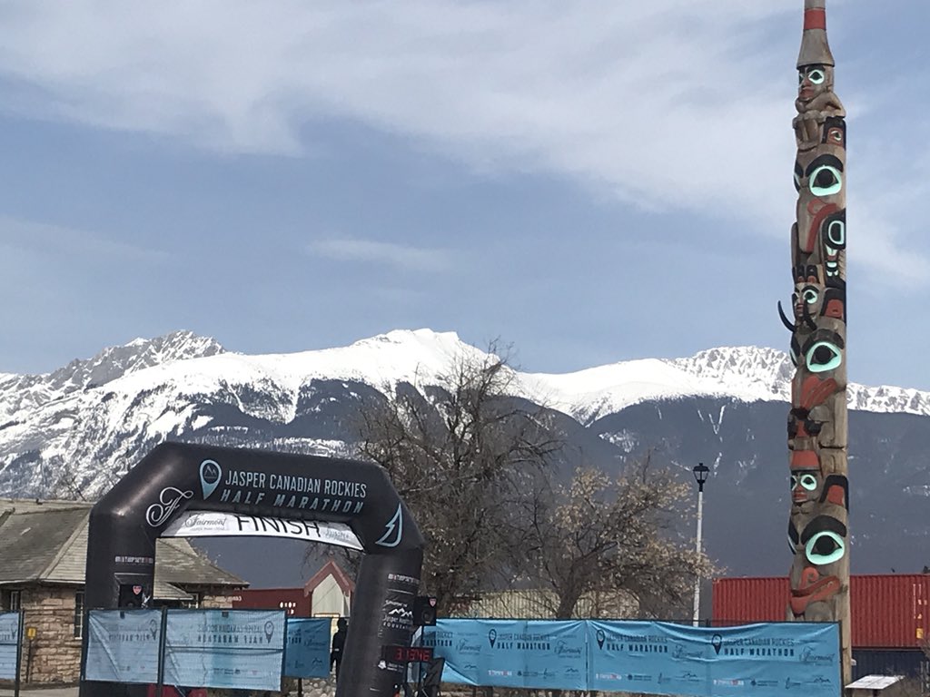 jasper_half's tweet photo. Hope you had a great race finish at the Jasper Half Marathon. Congratulations to all the runners. #JasperHalfMarathon #Jasperhalf #runjasper #MyJasper @jasper_half @MultisportsCan @FairmontMAC @TourismJasper @JasperBrewing @JasperNP #Jasper #halfmarathon https://t.co/e63bzERzCC
