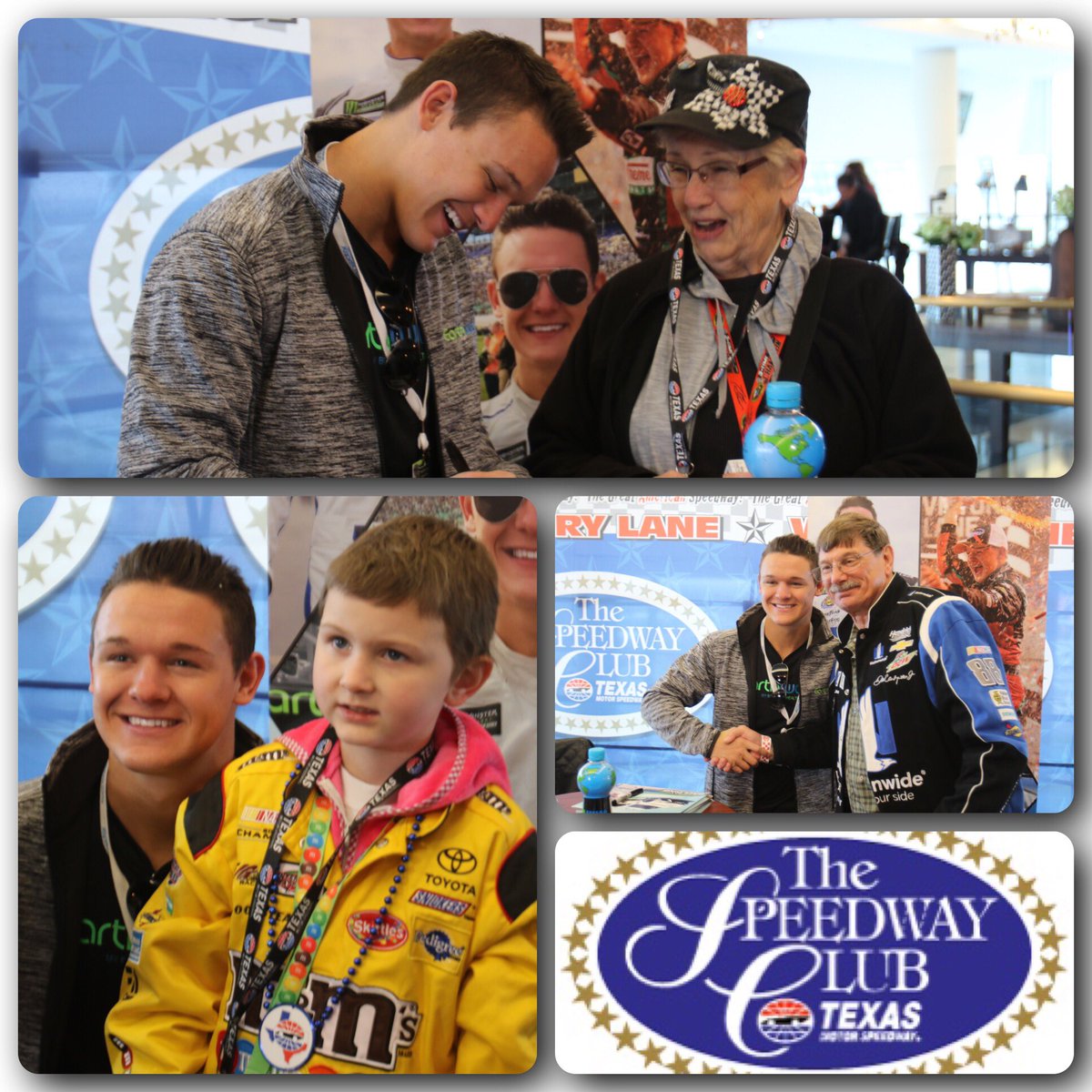 graygaulding's tweet photo. Gray spends time and signs autographs for fans inside the @SpeedwayClubTMS at @TXMotorSpeedway -PR https://t.co/tnFV2bU3PR