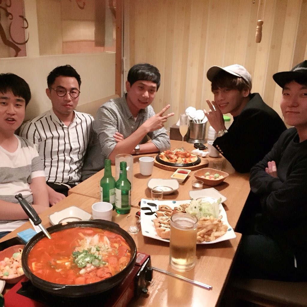 thaluuu's tweet photo. [TRANS] 180408 Hun_starr IG Update with Jonghyun: Happy birthday my friend,
I went with buddiesㅋㅋ 
Rest well, see you soon! https://t.co/UH4FhAWh81