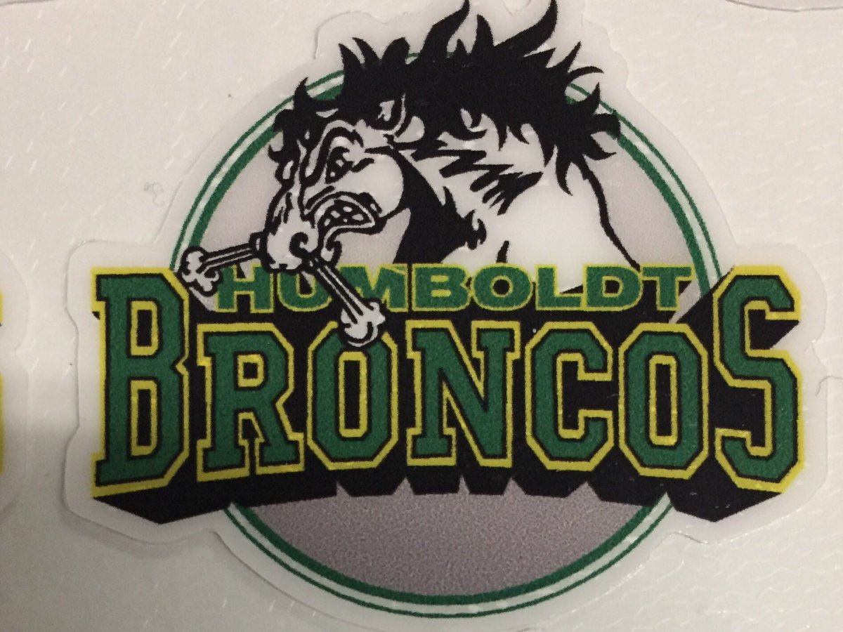 Players will wear helmet decals today to remember those affected by Friday’s tragedy. #HumboldtStrong 💚💛