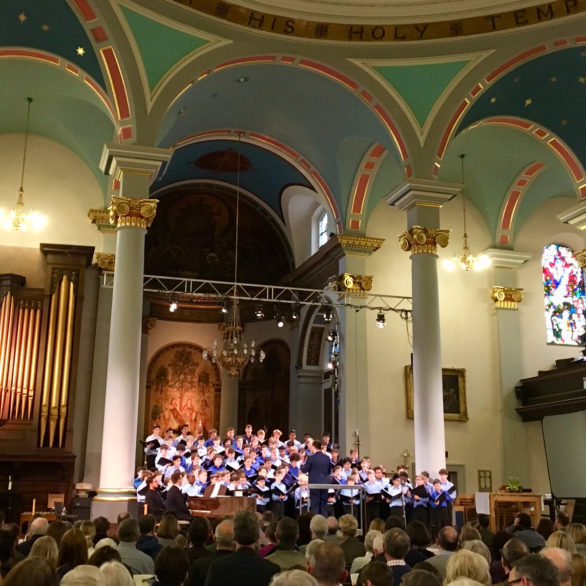 natyouthchoir's tweet photo. “We are all sons singing.” Boys’ Choir is raising the roof of St Mary’s Church, Banbury! #nycgbSpring2018 https://t.co/9k8qsQQ4IQ