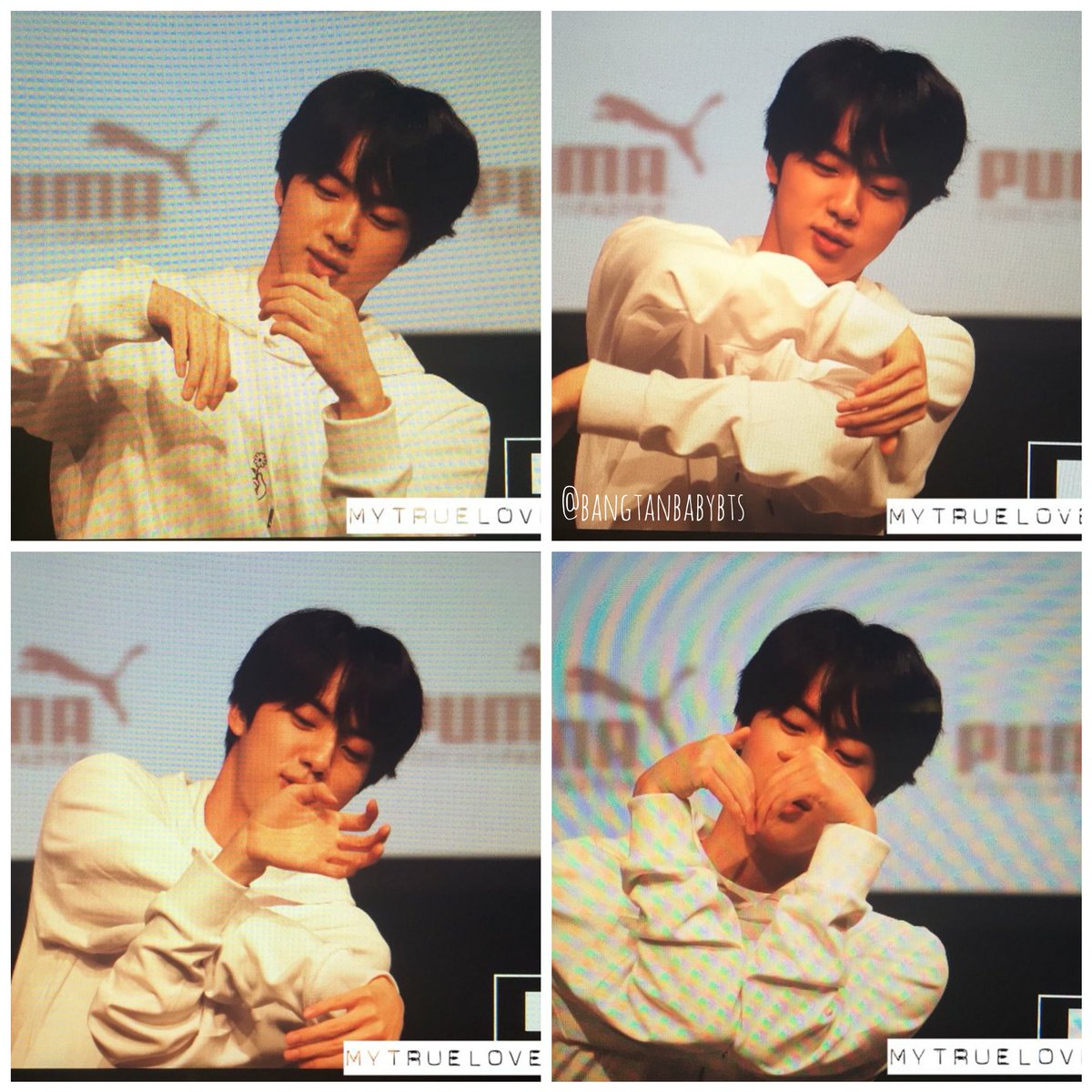 bangtanbaby000's tweet photo. Science can't explain Kimseokjin. I can. My man. ❤️ #PUMAxBTS #PUMA_Fansign #kimseokjin @BTS_twt https://t.co/mxoTwphzfo