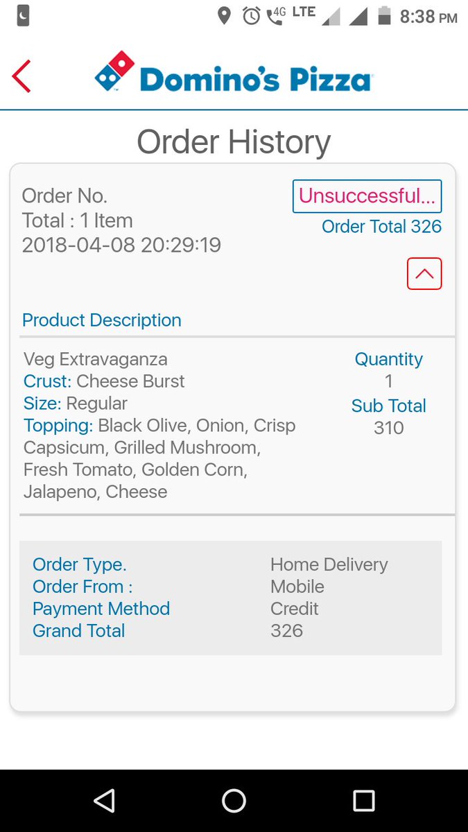 JoUtkarsh's tweet photo. Pathetic dominos app experience continued.
Order unsuccessful, money deducted, customer care simply doesn't care.
@dominos_india https://t.co/y7Mp90RSK0