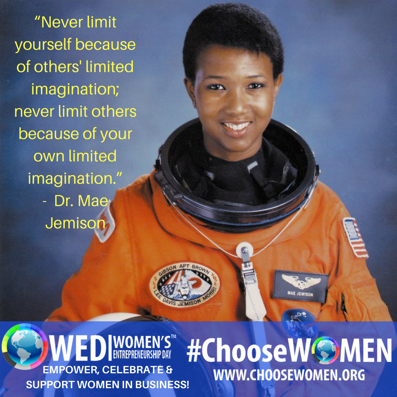 PricelessWoman2's tweet photo. “Never limit yourself because of others' limited imagination; never limit others because of your own limited imagination.”  - Mae Jemison, NASA Astronaut  @maejemison   #WomenWOW #ChooseWOMEN https://t.co/VdsO1uLKZU