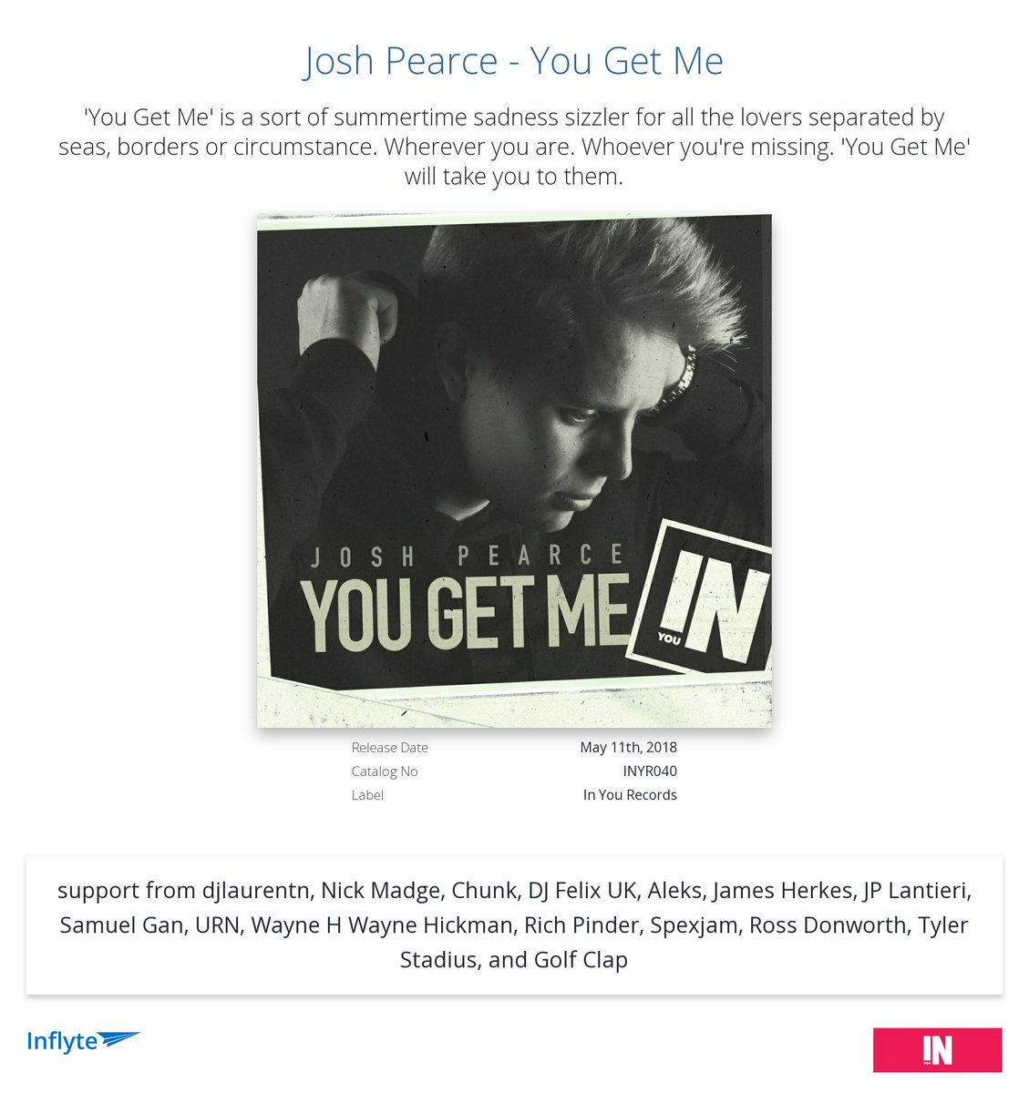 InYouRecords's tweet image. Cheers @golfclapdet for the review "tight"
inflyteapp.com/r/872vfe