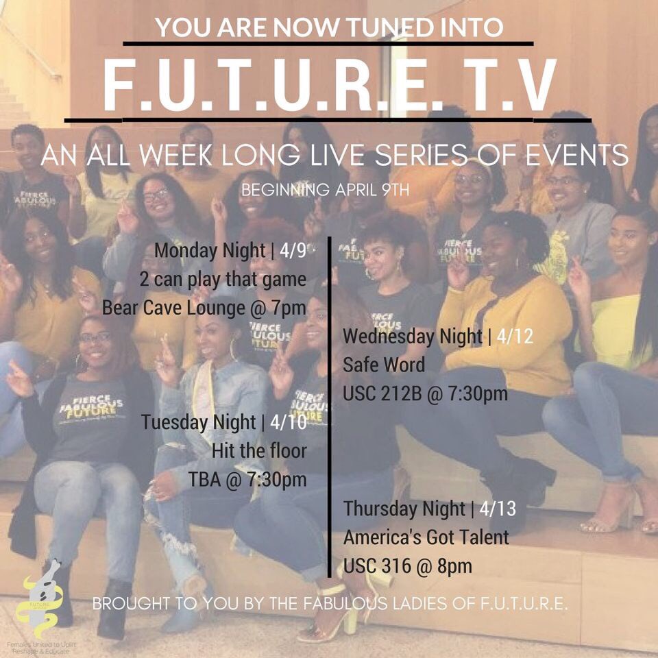_BigDaddySham's tweet image. TUNE IN 📺 and join the Fabulous ladies of F.U.T.U.R.E. for an all week long series of events to celebrate F.U.T.U.R.E. week! Events will premiere every night!
Get in on the action because this is something you don&apos;t want to miss! #futureweek #crossitright