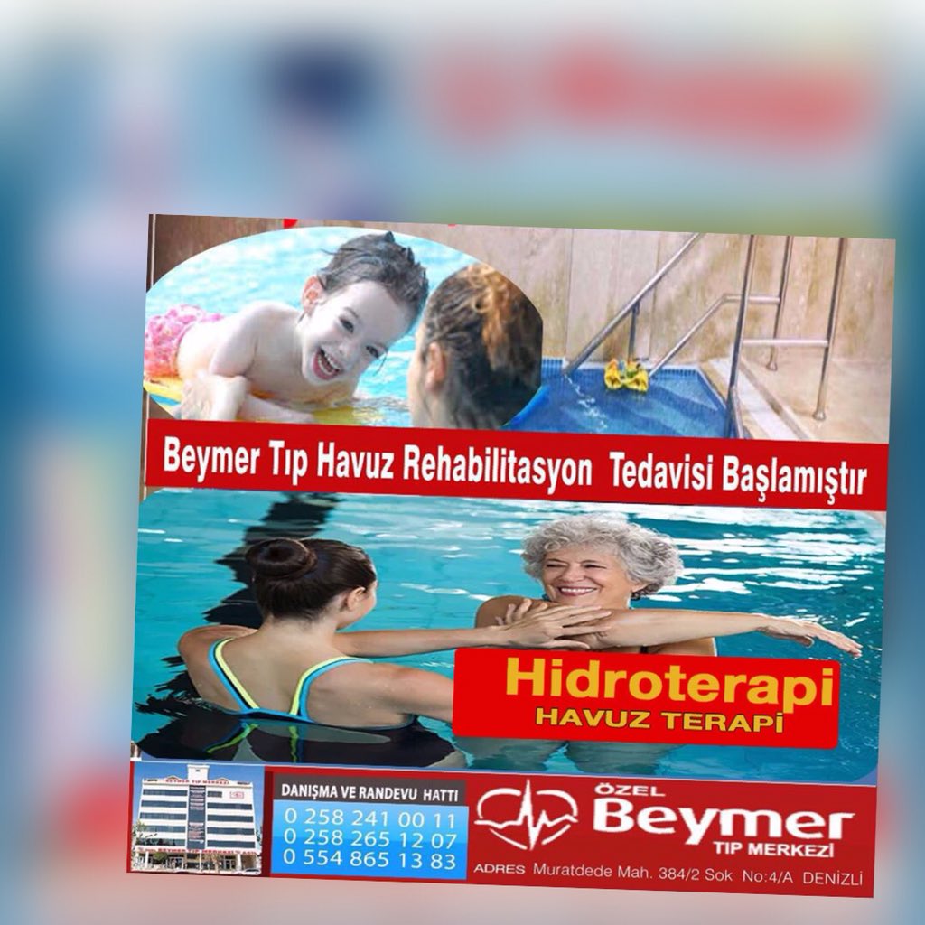 beymertip's tweet photo. #Beymer #Tıp Merkezi #Fizik #Tedavi #Rehabilitasyon birimi #HİDROTERAPİ #HAVUZ tedavileri başladı #denizli https://t.co/0YCWkxuk9z