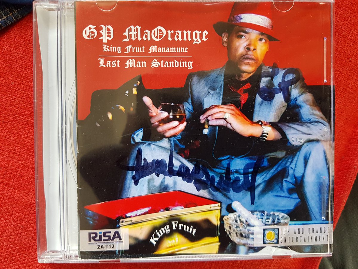 GP_MaOrange's tweet photo. Fresh from the oven! The full album is here: 
"King Fruit Manamune - Last Man Standing". 
Iyababa! Ishisa bhe! We warned you! Ishoshovi zifikile zi vusa abangasekho. 
#Abashwe
#GhettoProfessor 
#Manamune 
#IceAndOrangeEntertainment 
#Lesedi7 https://t.co/qZW2QoR7Zi
