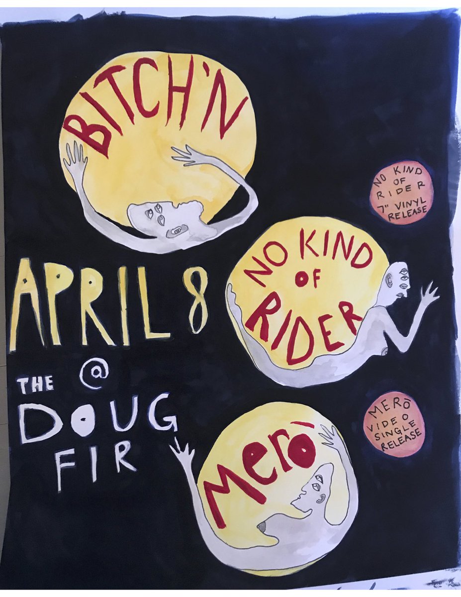 DougFirLounge's tweet photo. PLAYING TONIGHT: Bitch'n with No Kind of Rider and Merō

Tonight is going to be a killer show with Portland's own driving, upbeat punk powerhouse! Join the bands as they celebrate both the 7" Vinyl Release for @nokindofrider and the video single release for Merō.

@Bitchnband https://t.co/NMJ9xdp4pY