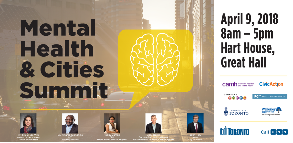 CAMHnews's tweet photo. Tomorrow, Mayor @JohnTory will host the Mental Health &amp; Cities Summit, bringing together some of the leading thinkers on #mentalhealth to discuss what we can do as a city and a society to combat #mentalillness. 👌 https://t.co/AaNBmpzLIg #CityofTO https://t.co/dTgUIzKR1m