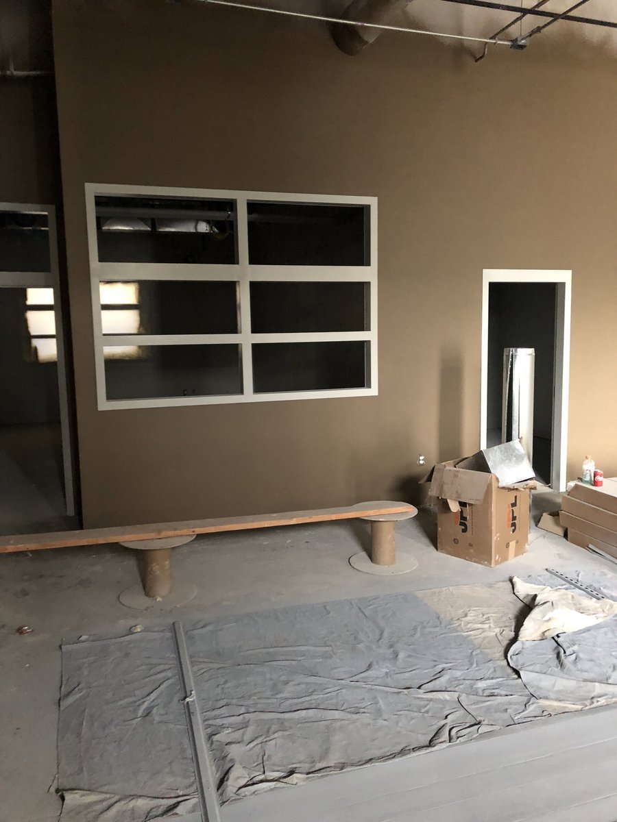 Media center in the new building has a fresh coat of paint