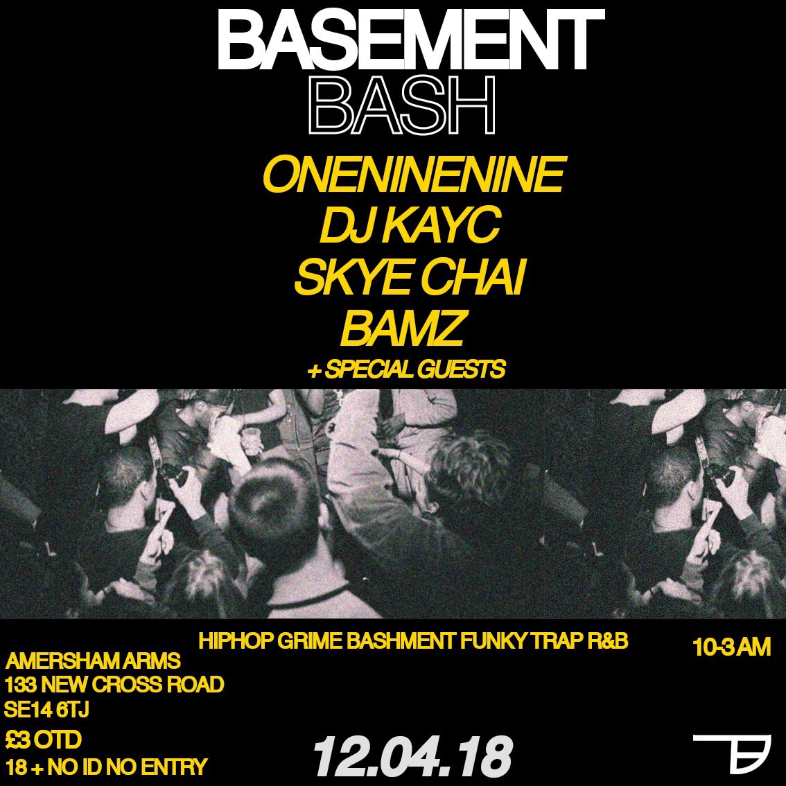 DJ_KayC's tweet photo. Next Thursday ‼️
12.04.18
#BASEMENTBASH
🕰-10PM - 3AM
🎟- £3 OTD
📍- Amersham Arms
⬇️⤵️ https://t.co/CkzLfuA56d