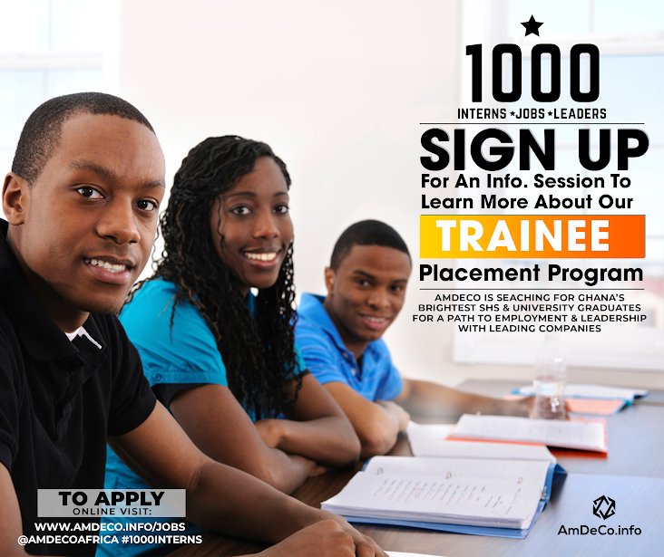 AmeyawDebrah's tweet photo. JOBS & FREE Corporate Sales Training for unemployed TVET, SHS & Uni Graduates. Share & give a young person in #Ghana today, an opportunity to jumpstart their careers. Info Sessions on Monday /Tuesday this week APPLY Now: https://t.co/nsdqdPOPrB #1000interns @amdecoafrica https://t.co/uDPgBnvzpp
