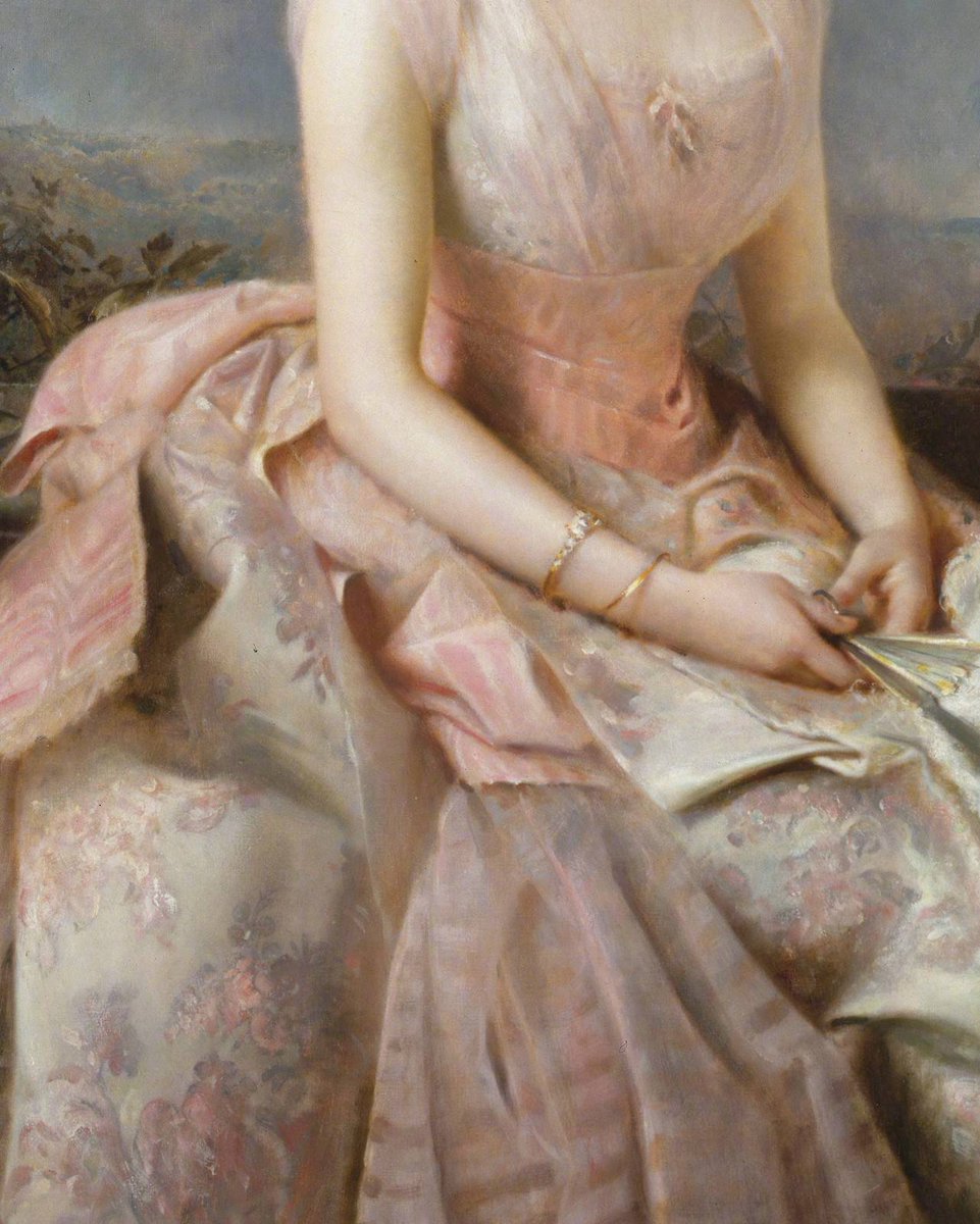 Aesthetic Sharer Zhr On Twitter Pink Skirt Detail Oil Painting Art