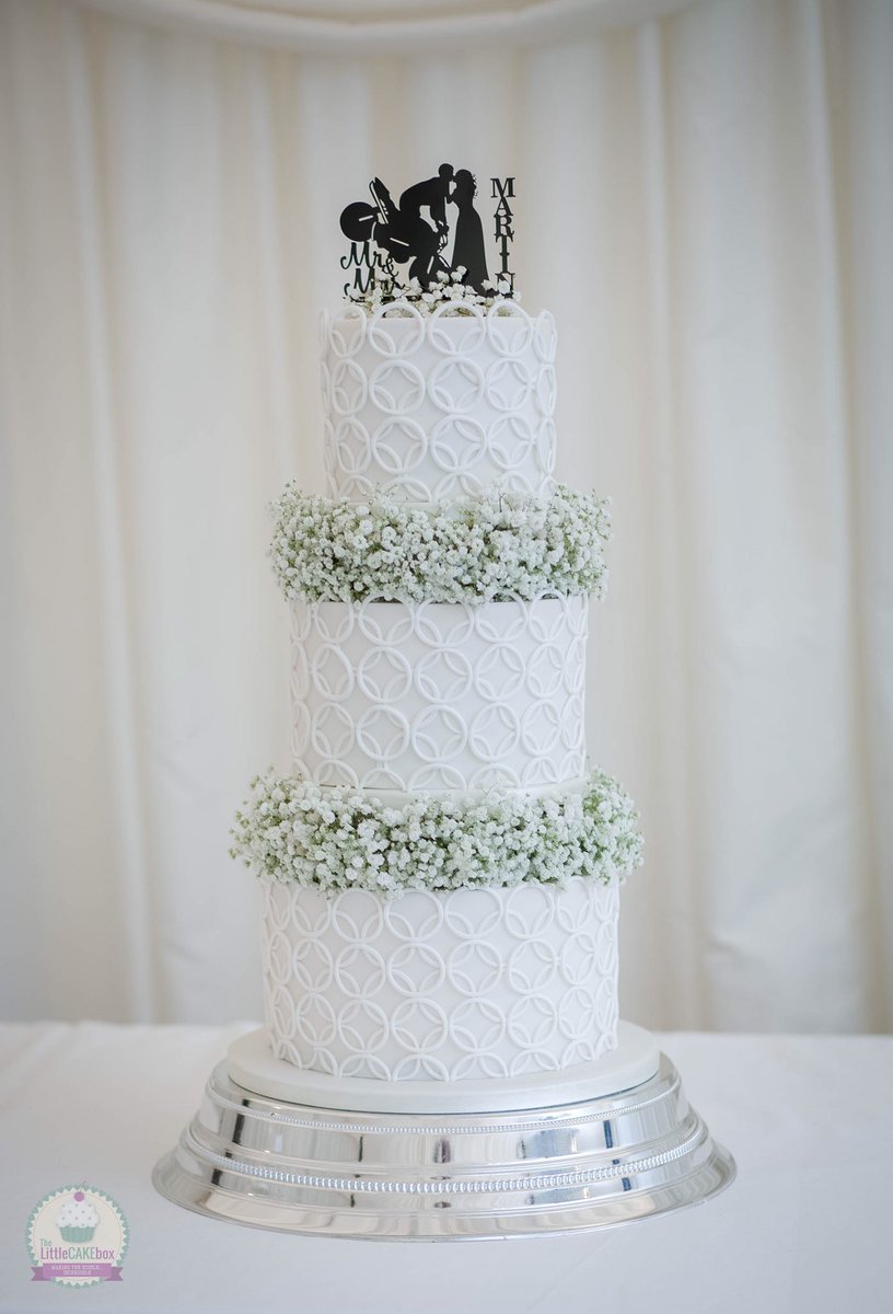 Little_Cake_Box's tweet photo. An all-white wedding cake with gypsophila for Chelsea and David. Set up @TheBlazingDonk1 a few days ago. #weddings #weddingcake #weddingday #kent #kentwedding https://t.co/7m87tqrC92