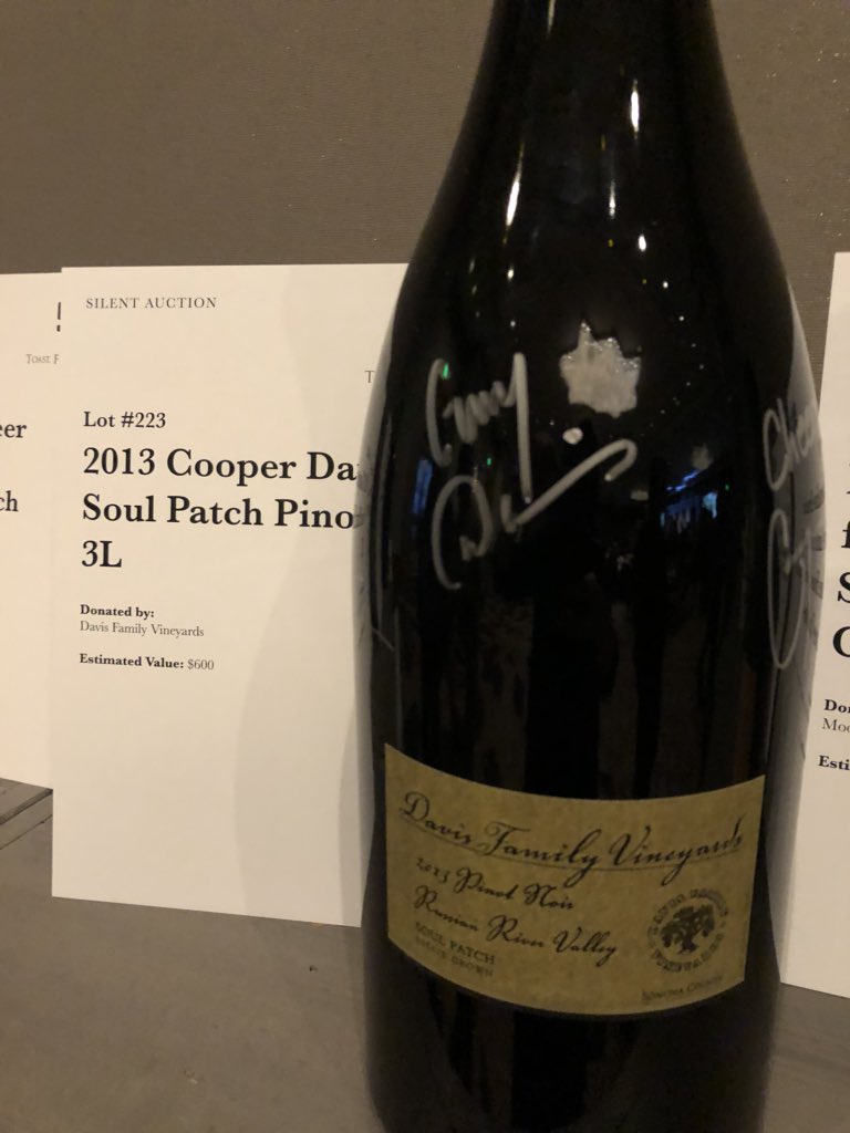 CellarInfo's tweet photo. Thank you @DavisWines for the 3L 2013 Soul Patch Pinot donation for the Rare &amp; Fine Wine Auction @WineFoodTX! #greatwines #sonomastrong #drinkpinot #visitdavis #thankyouCooper #healdsburg https://t.co/FWtpFvRiB9