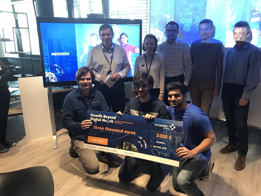 VINCIEnergies's tweet photo. And the winners of this second #Hackathon of #VINCIEnergies are Etaonis, Axians Fraud Busters, Meeseeks, Vis-IOT (Enfrasys), H.A.C.C, Eye buddy (Axians) and special prize for Turkich Tech! Congrats! #HBDHACK https://t.co/ivIKKPUzTS