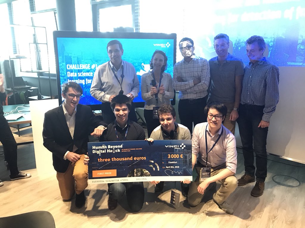 VINCIEnergies's tweet photo. And the winners of this second #Hackathon of #VINCIEnergies are Etaonis, Axians Fraud Busters, Meeseeks, Vis-IOT (Enfrasys), H.A.C.C, Eye buddy (Axians) and special prize for Turkich Tech! Congrats! #HBDHACK https://t.co/ivIKKPUzTS