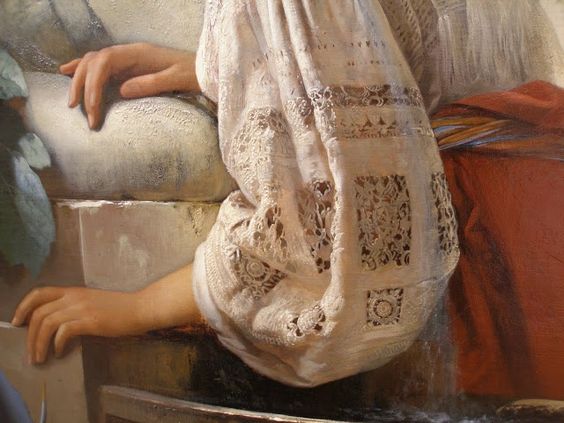 Beautiful hand
Oil painting art