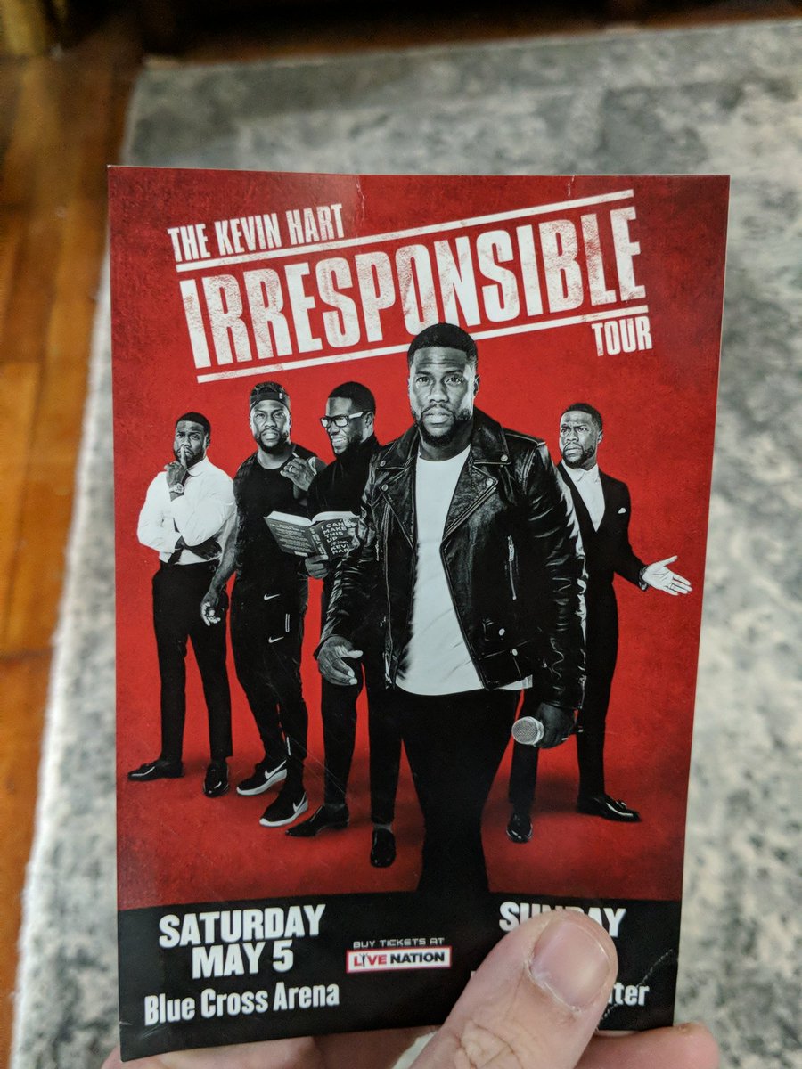 cherman99's tweet photo. @KevinHart4real less than a month before you're in Rochester NY. Should be nice weather by then. Up for a run with my veteran friends from @TeamRWB? Would love to set something up. Reach out, let's make it happen! #IrresponsibleTour #teamrwb @willrunfor laughs with Kevin Hart! https://t.co/jeTSJzVjck