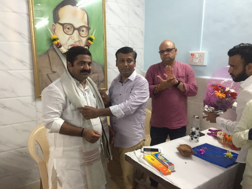 ramkadam's tweet photo. Today happy to visit #Jetvan #BudhaVihar newly renovated & built by me in vikhroli park site @KiritSomaiya https://t.co/WUxZrMCBM4