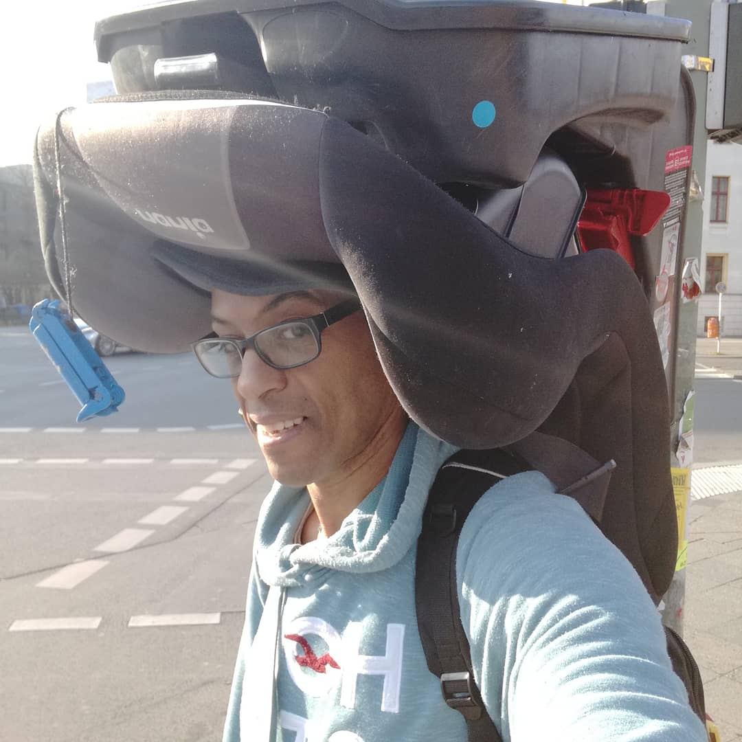 This is how you look like when you are happy to give your rental car at time but you forget to bring the child car seat to your home first 🤣