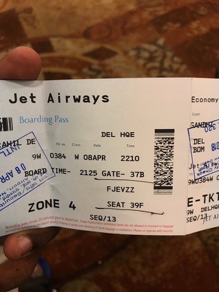 Rahilgandhi1996's tweet photo. @jetairways Really Pathetic Flight To Mumbai Delayed 3 Times 
First It Was At 9:50pm Then 9:55pm Then 10:10pm And Now 10:35pm 
Really Pathetic And Still On Asking Them They Say 10:35pm Is Still Not Confirmed.

#jetairways
#Pathetic https://t.co/hdyjcVC3Vh