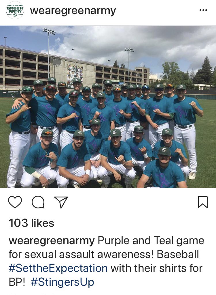 <a href="/SacStBaseball/">Sac State Baseball</a> hosted a #SetTheExpectation game 😍 Thank you!!! #StingersUp