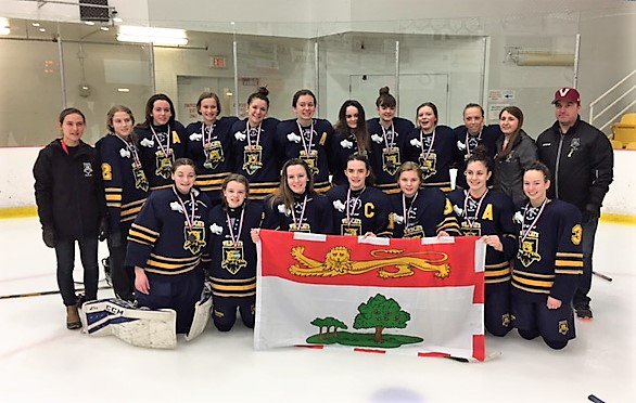 HockeyPEI's tweet photo. The Mid Isle Wildcats fell just short at the @2018BanFemATL falling to Metro West Force in the finals.  But a great season for the Wildcats.  #PEIpride https://t.co/G5ADJCwQxv
