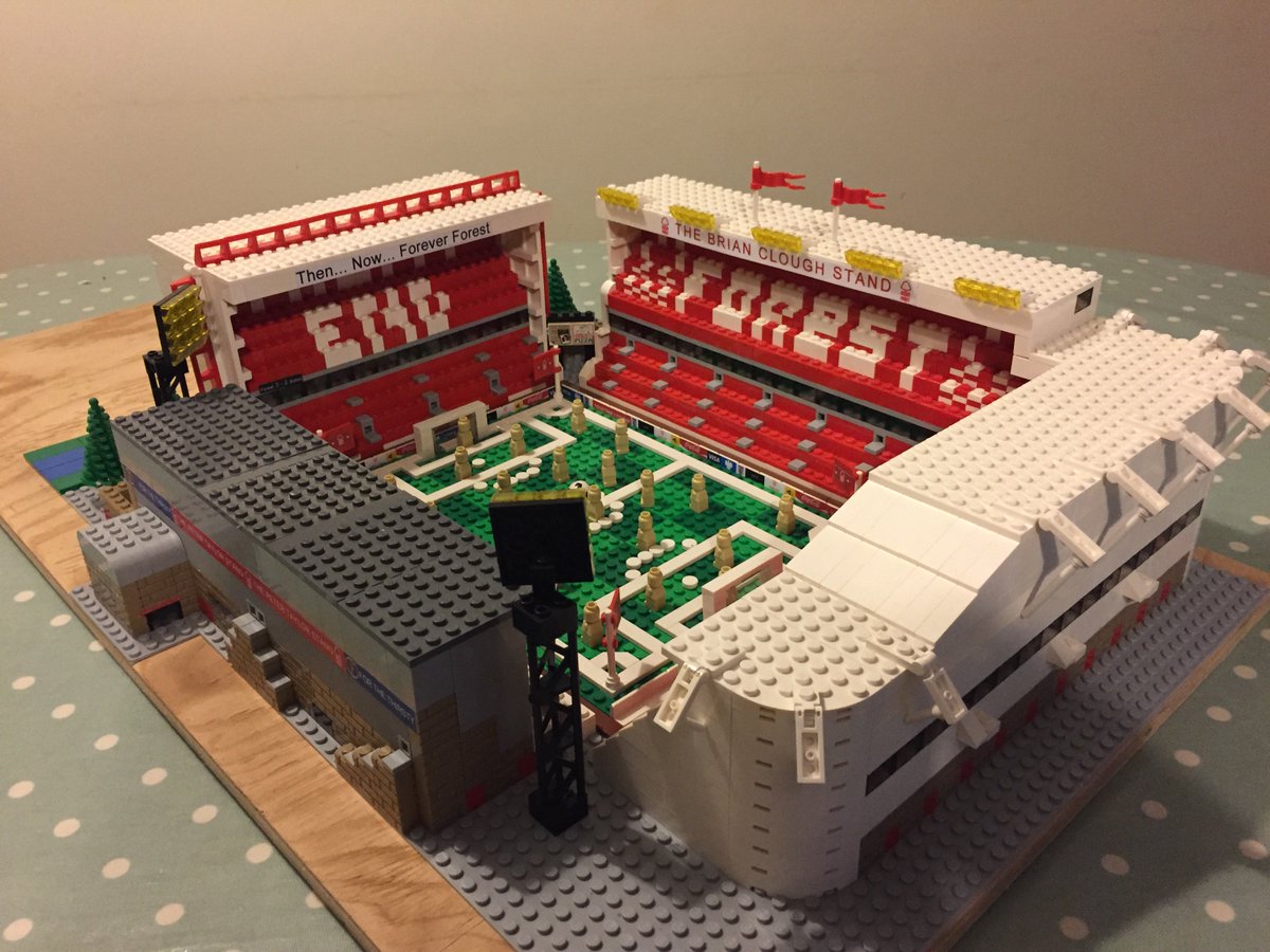 TheCityGround1's tweet image. Finally Finished my #LEGO @LEGO_Group @NFFC stadium !! Hoping for #NFFC win at the real City Ground Tuesday night from @Karanka red and white army!! #noinstructions #COYR